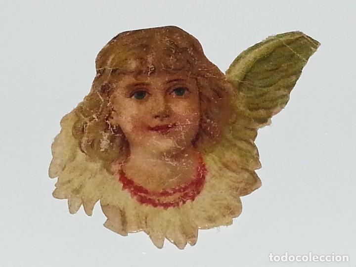 Collectionnisme Cartes &agrave; collectionner massicot&eacute;es anciennes: ANTIGUO CROMO TROQUELADO ESPA&Ntilde;OL DE FINALES SIGLO XIX PPIOS SIGLO XX ANGEL ANGELITO