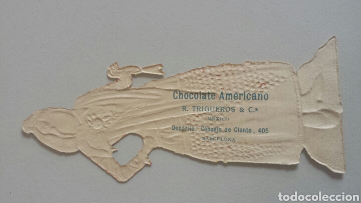 Coleccionismo cromos troquelados antiguos: Cromo troquelado chocolate americano - Foto 2