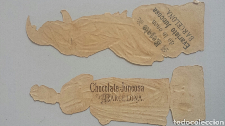 Coleccionismo cromos troquelados antiguos: Dos cromos troquelados chocolate juncosa - Foto 2