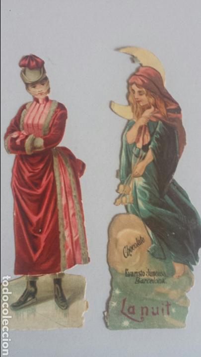 Coleccionismo cromos troquelados antiguos: Dos cromos troquelados chocolate juncosa