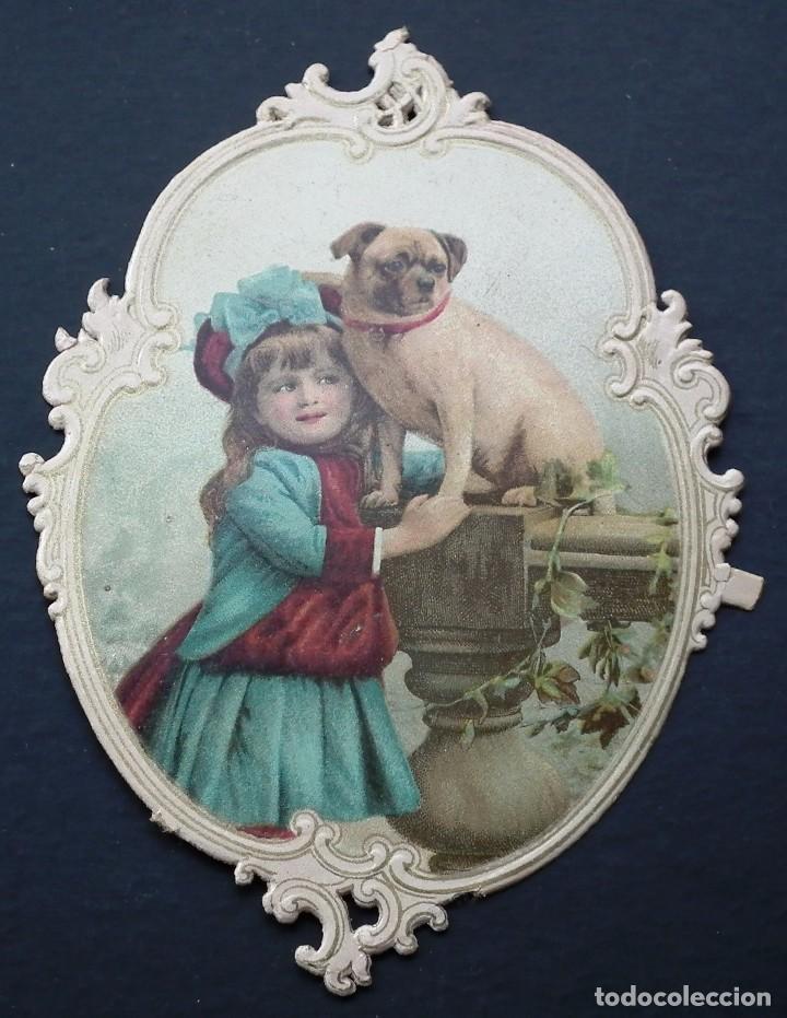Colecionismo Cromos recortados antigos: CROMO TROQUELADO, DE PRINCIPIOS 1900