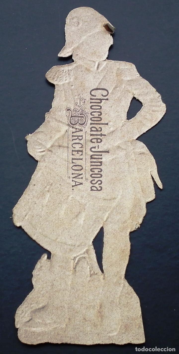 Coleccionismo cromos troquelados antiguos: CROMO TROQUELADO CHOCOLATE JUNCOSA A PRINCIPIOS 1900 - Foto 2
