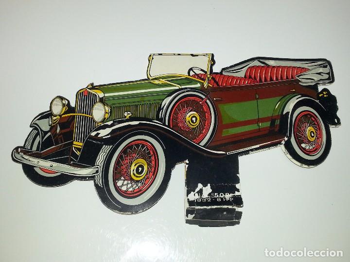 Collectionnisme Cartes &agrave; collectionner massicot&eacute;es anciennes: ANTIGUO CROMO RECORTABLE EN CARTON N&ordm; 15 COLECCION CASEN COCHES ANTIGUOS FIAT 508 1932 A&Ntilde;OS 60