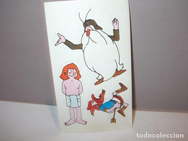 Collectionnisme Cartes &agrave; collectionner massicot&eacute;es anciennes: RARO CROMO ADHESIVO TROQUELADO DE ERASE UNA VEZ, SE DESCONOCE EDITORIAL,NUEVO NUNCA PEGADO