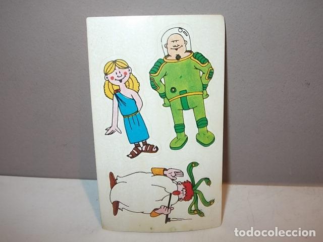 Collectionnisme Cartes &agrave; collectionner massicot&eacute;es anciennes: RARO CROMO ADHESIVO TROQUELADO DE ERASE UNA VEZ, SE DESCONOCE EDITORIAL,NUEVO NUNCA PEGADO