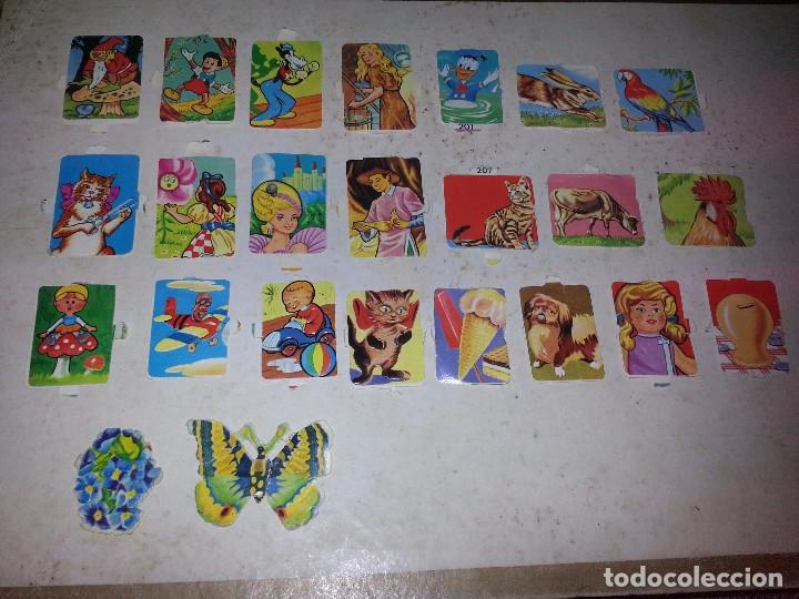 Coleccionismo Cromos troquelados antiguos: ANTIGUO LOTE DE 24 CROMOS TROQUELADOS DE PICAR FHER A&Ntilde;OS 50 / 60 CUENTOS DISNEY NI&Ntilde;OS JUGUETES ECT
