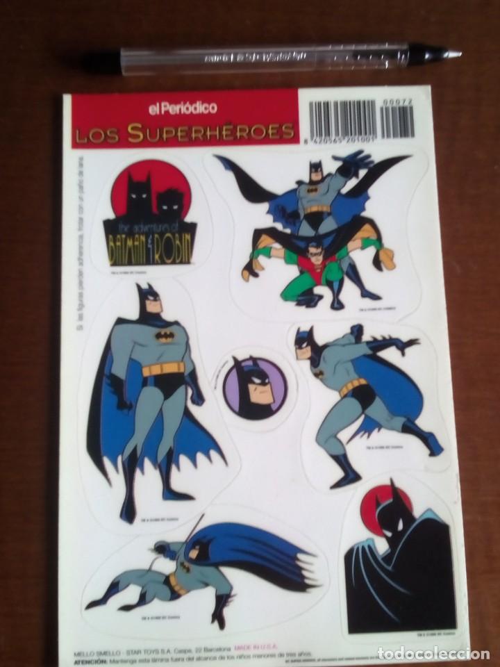 Collezionismo Figurine ritagliate antiche: Marvel Superh&eacute;roes, Adhesivos Promo El Peri&oacute;dico, a&ntilde;o 1996. Sin pegar