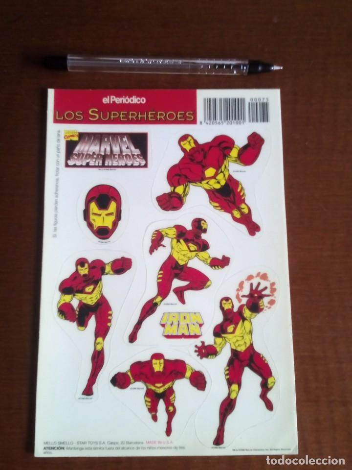 Collezionismo Figurine ritagliate antiche: Marvel Superh&eacute;roes, Adhesivos Promo El Peri&oacute;dico, a&ntilde;o 1996. Sin despegar
