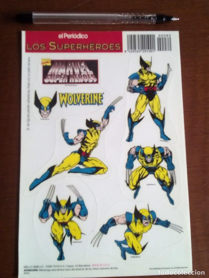 Sammeln alte gestanzte Sammelbilder: Marvel Superh&eacute;roes, Adhesivos Promo El Peri&oacute;dico, a&ntilde;o 1996. Sin despegar
