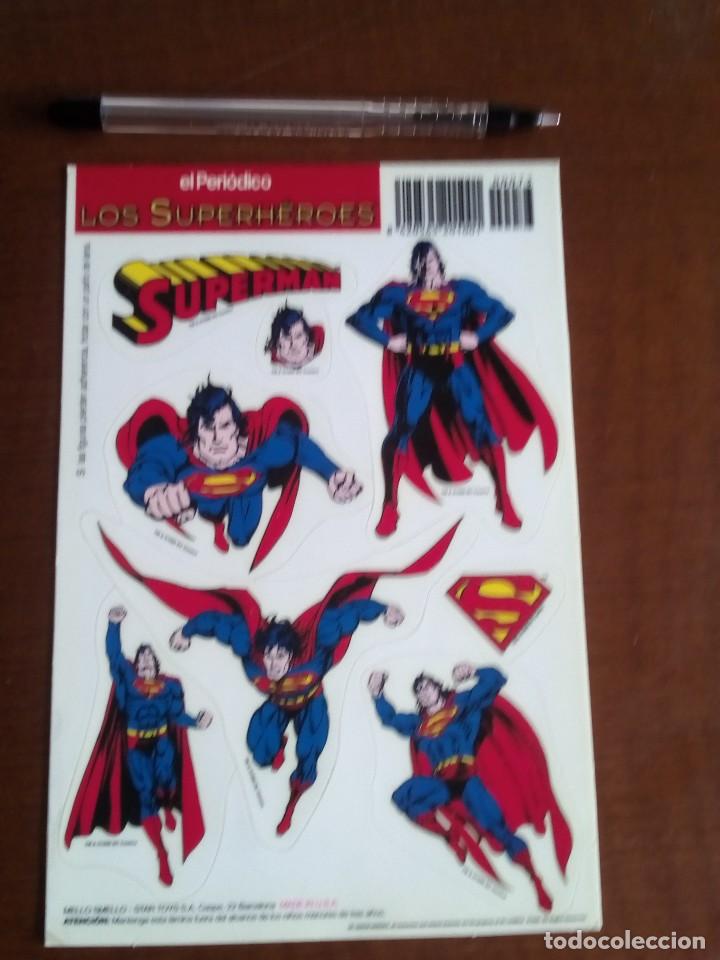 Colecionismo Cromos recortados antigos: Marvel Superh&eacute;roes, Adhesivos Promo El Peri&oacute;dico, a&ntilde;o 1996. Sin pegar
