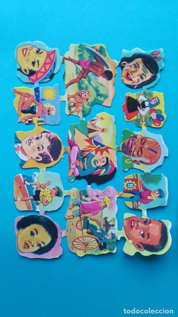 Coleccionismo Cromos troquelados antiguos: CROMOS TROQUELADOS EVA-127. CON BRILLO Y RELIEVE. NUEVOS.
