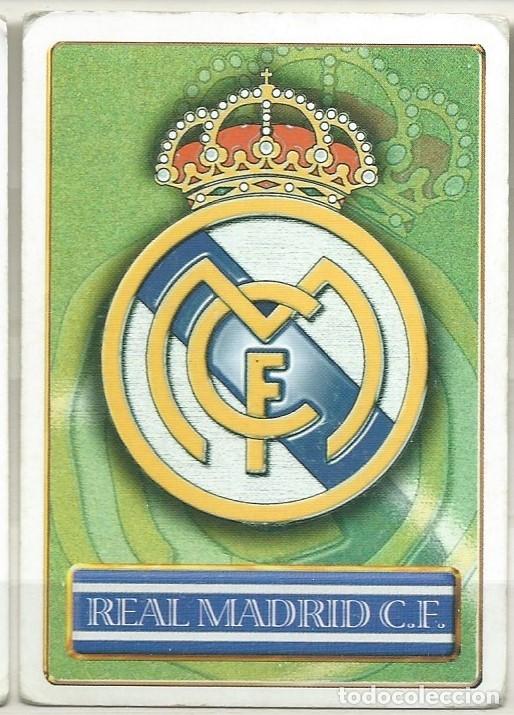 Collezionismo Figurine ritagliate antiche: Liga F&uacute;tbol profesional,1999-2000,Real Madrid,Mundicromo,Escudo y palmar&eacute;s,n&uacute;mero 85