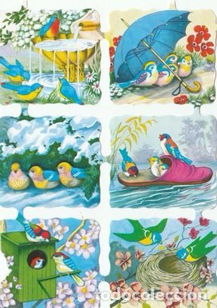 Collezionismo Figurine ritagliate antiche: CROMOS TROQUELADOS - LAMINA - CROMO DE PICAR - PAJARO PAJARITO PAJAROS - NUEVO