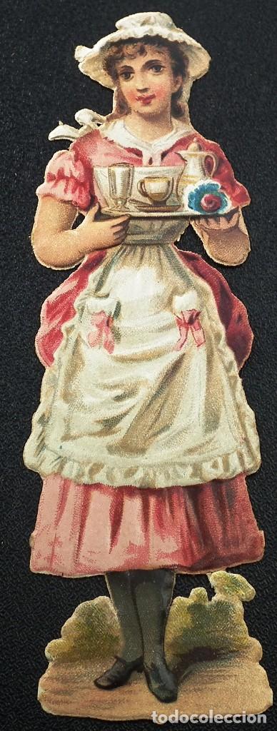 Collectable Antique Stamped Cards: CROMO TROQUELADO A PRINCIPIOS DEL A&Ntilde;O 1900