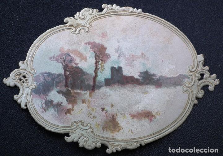 Collectable Antique Stamped Cards: CROMO TROQUELADO DE PRINCIPIOS DEL A&Ntilde;O 1900