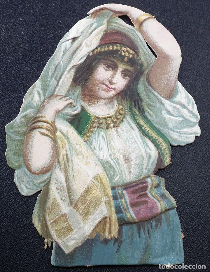 Collectable Antique Stamped Cards: CROMO TROQUELADO A PRINCIPIOS DEL A&Ntilde;O 1900