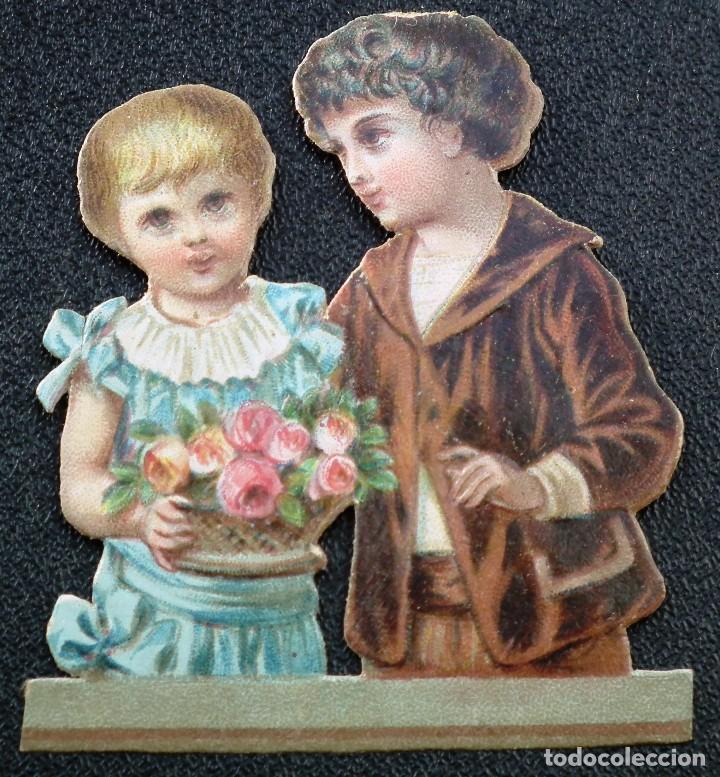 Collezionismo Figurine ritagliate antiche: CROMO TROQUELADO A PRINCIPIOS DEL A&Ntilde;O 1900
