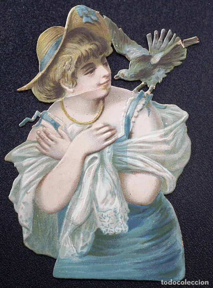 Collezionismo Figurine ritagliate antiche: CROMO TROQUELADO A PRINCIPIOS DEL A&Ntilde;O 1900
