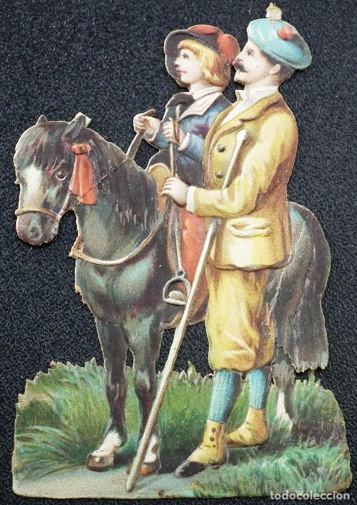 Collezionismo Figurine ritagliate antiche: CROMO TROQUELADO A PRINCIPIOS DEL A&Ntilde;O 1900