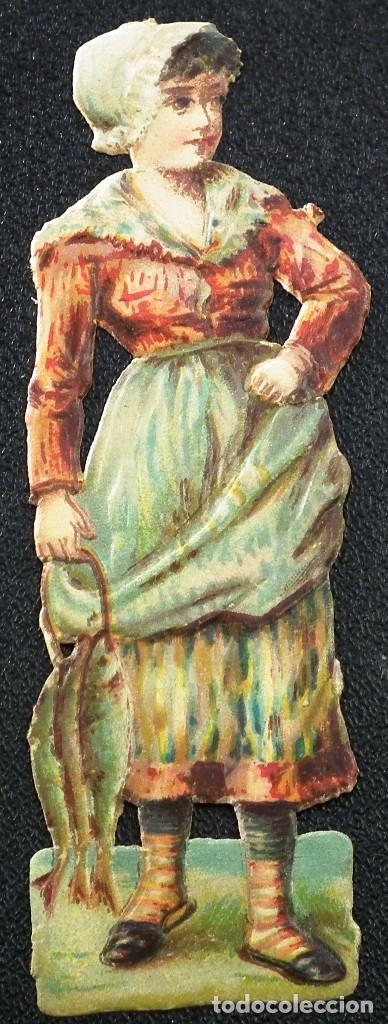 Collezionismo Figurine ritagliate antiche: CROMO TROQUELADO A PRINCIPIOS DEL A&Ntilde;O 1900
