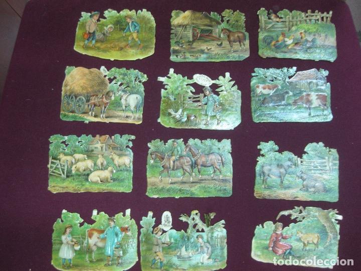 Collectionnisme Cartes &agrave; collectionner massicot&eacute;es anciennes: 12 CROMOS TROQUELADOS CHOCOLATE AMATLLER. CAFES Y TES. BARCELONA.