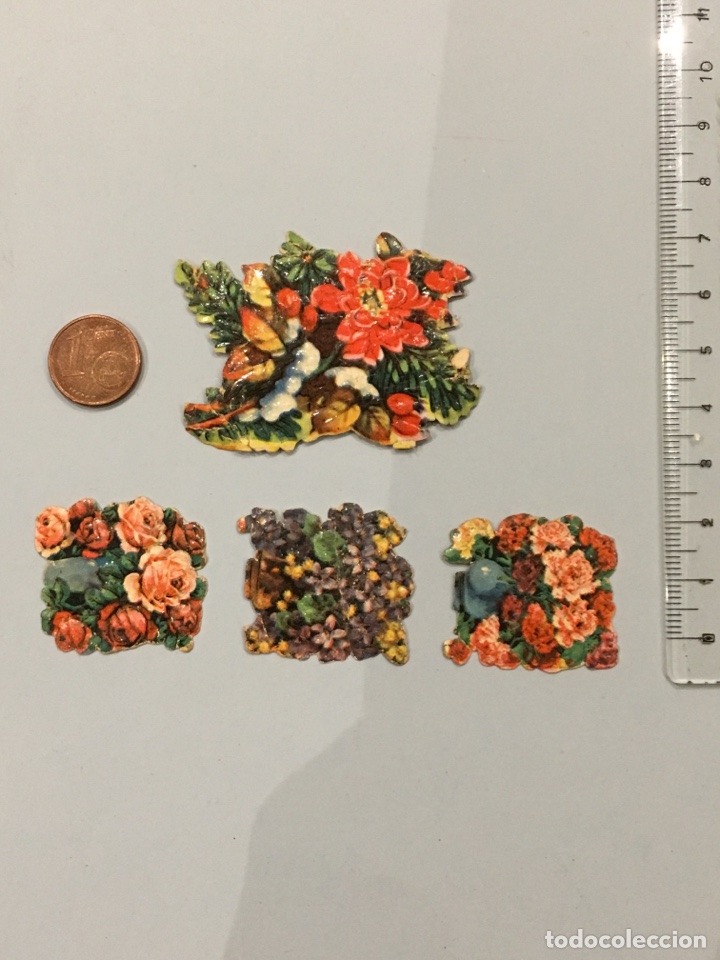 Sammeln alte gestanzte Sammelbilder: CROMO TROQUELADO ANTIGUO-Flores (7)