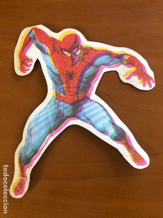 Collectionnisme Cartes &agrave; collectionner massicot&eacute;es anciennes: troquel de caron spiderman de vertice a&ntilde;o 1972
