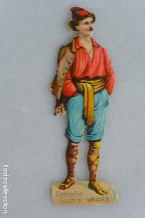 Collezionismo Figurine ritagliate antiche: CROMO TROQUELADO HOMBRE BAVARO . PUBLICIDAD COMPA&Ntilde;IA COLONIAL MADRID