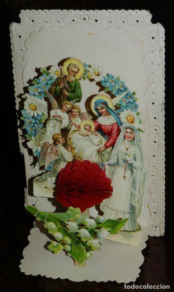 Sammeln alte gestanzte Sammelbilder: CROMO TROQUELADO DIORAMA, TRES DIMENSIONES, FINALES SIGLO XIX, PRECIOSO, MIDE SIN DESPLEGAR MIDE 14