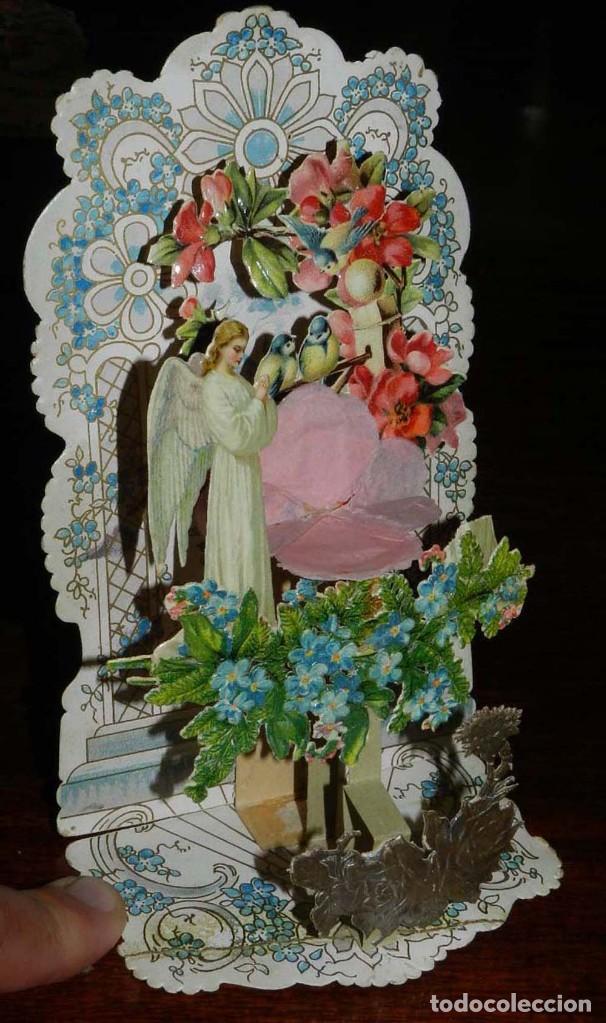 Sammeln alte gestanzte Sammelbilder: CROMO TROQUELADO DIORAMA, TRES DIMENSIONES, FINALES SIGLO XIX, PRECIOSO, MIDE SIN DESPLEGAR MIDE 14