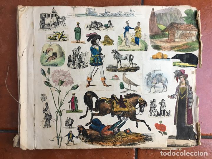Sammeln alte gestanzte Sammelbilder: LOTE DE CROMOS TROQUELADOS PEGADOS EN HOJA