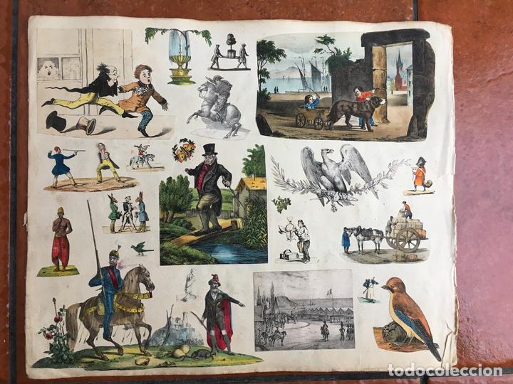 Sammeln alte gestanzte Sammelbilder: LOTE DE CROMOS TROQUELADOS PEGADOS EN HOJA