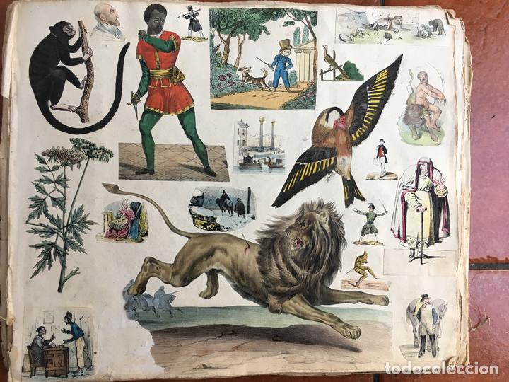 Sammeln alte gestanzte Sammelbilder: LOTE DE CROMOS TROQUELADOS PEGADOS EN HOJA