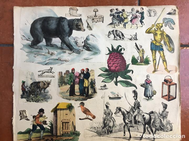 Sammeln alte gestanzte Sammelbilder: LOTE DE CROMOS TROQUELADOS PEGADOS EN HOJA