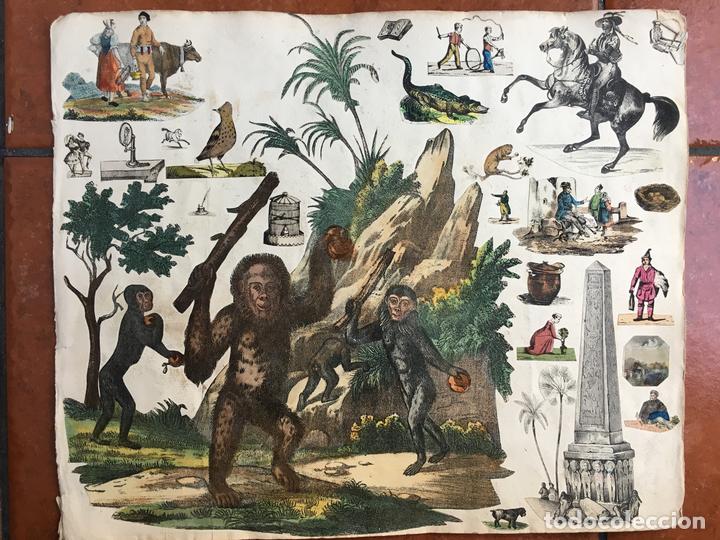 Sammeln alte gestanzte Sammelbilder: LOTE DE CROMOS TROQUELADOS PEGADOS EN HOJA