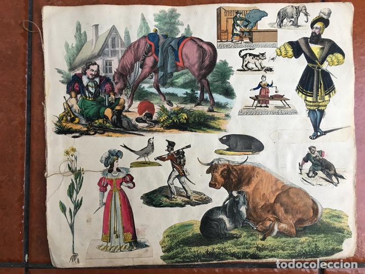 Sammeln alte gestanzte Sammelbilder: LOTE DE CROMOS TROQUELADOS PEGADOS EN HOJA