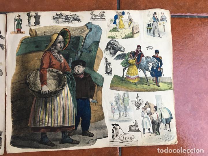 Sammeln alte gestanzte Sammelbilder: LOTE DE CROMOS TROQUELADOS PEGADOS EN HOJA