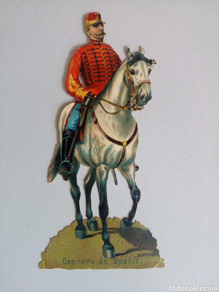 Collectable Antique Stamped Cards: Antiguo cromo troquelado chocolate colonial madrid
