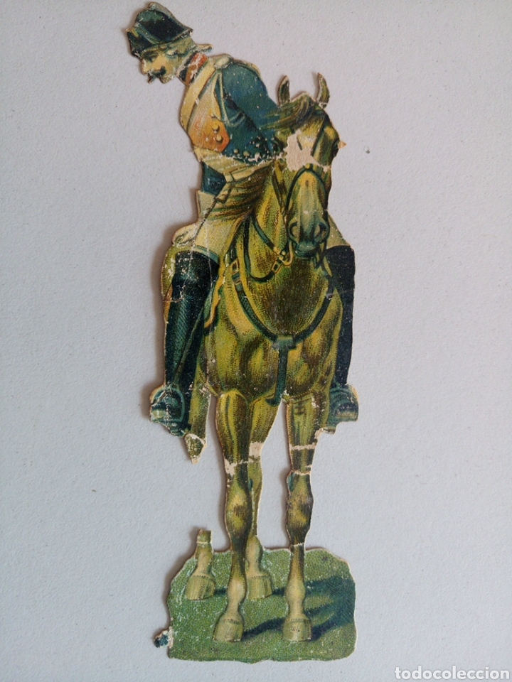 Collectable Antique Stamped Cards: Antiguo cromo troquelado chocolates la nueva colonial