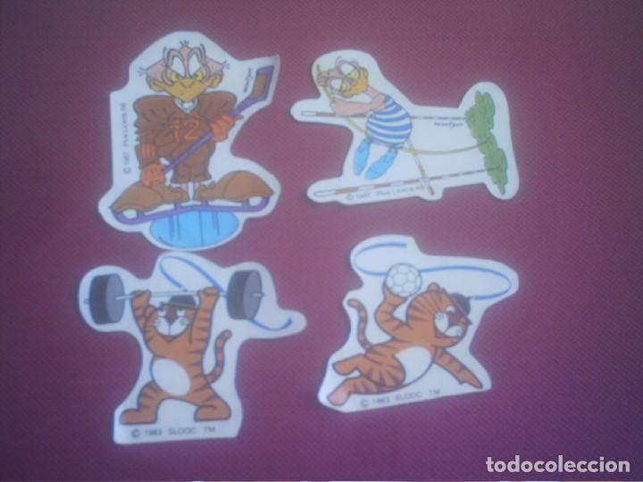 Colecionismo Cromos recortados antigos: TROQUELADOS DONUTS 11 BALONMANO 21 HALTEROFILIA 1983 Y 1987 PROMOSTAFF PLUS LICENS AB