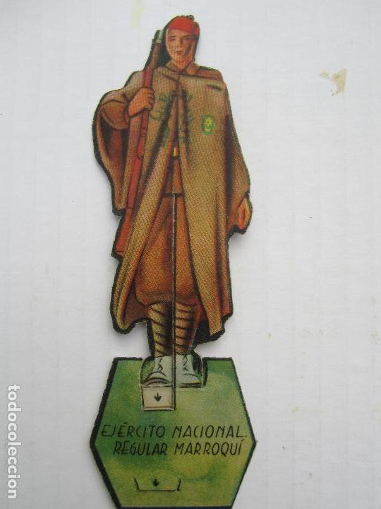 Coleccionismo Cromos troquelados antiguos: cromo troquelado , regular marroqui , ejercito nacional guerra civil , almacenes alemanes