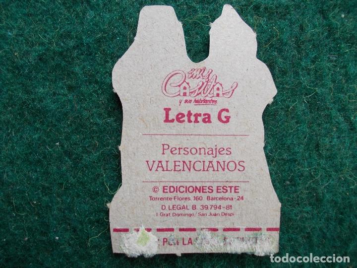 Sammeln alte gestanzte Sammelbilder: MIS CASITAS Y SUS HABITANTES EDICIONES ESTE LETRA G PERSONAJES VALENCIANOS