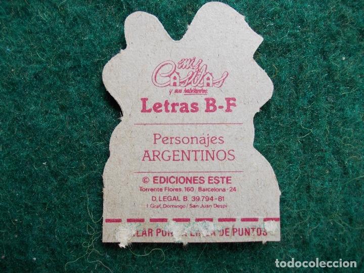 Sammeln alte gestanzte Sammelbilder: MIS CASITAS Y SUS HABITANTES EDICIONES ESTE LETRA B-F PERSONAJES ARGENTINOS
