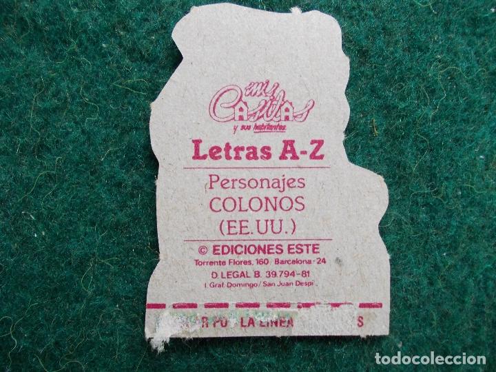 Sammeln alte gestanzte Sammelbilder: MIS CASITAS Y SUS HABITANTES EDICIONES ESTE LETRA A-Z PERSONAJES COLONOS EE.UU.
