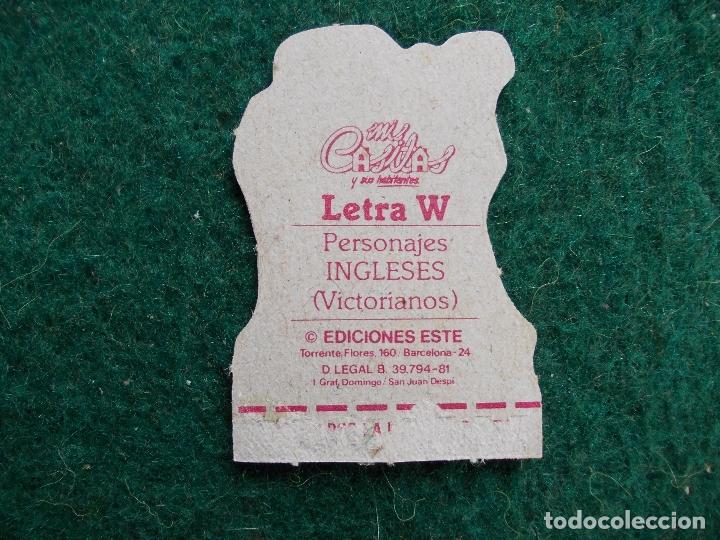 Sammeln alte gestanzte Sammelbilder: MIS CASITAS Y SUS HABITANTES EDICIONES ESTE LETRA W PERSONAJES INGLESES
