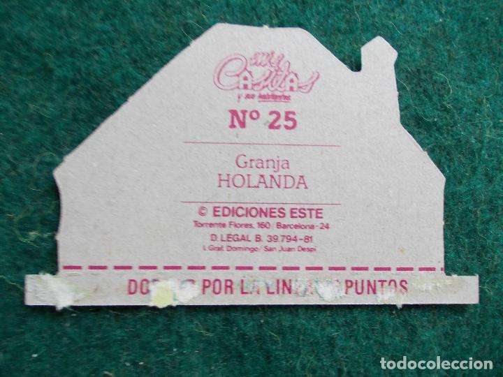 Sammeln alte gestanzte Sammelbilder: MIS CASITAS Y SUS HABITANTES EDICIONES ESTE N&ordm; 25 CASA HOLANDA