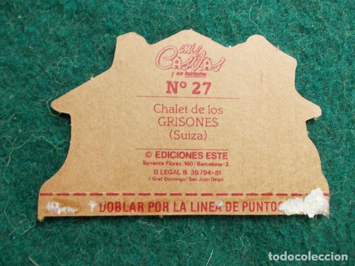 Sammeln alte gestanzte Sammelbilder: MIS CASITAS Y SUS HABITANTES EDICIONES ESTE N&ordm; 27 CASA GRISUS