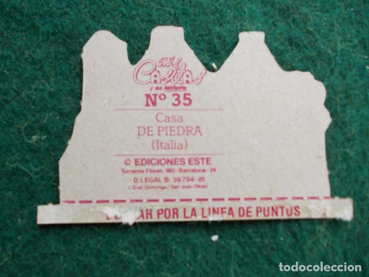 Sammeln alte gestanzte Sammelbilder: MIS CASITAS Y SUS HABITANTES EDICIONES ESTE N&ordm; 35 CASA PIEDRA