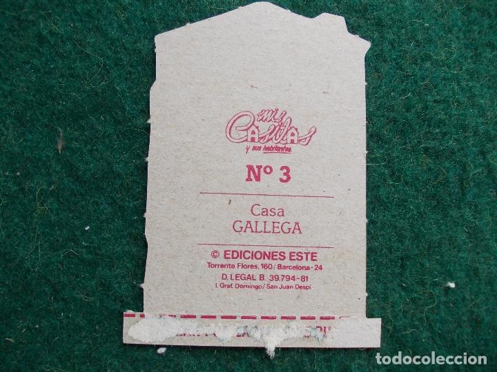 Sammeln alte gestanzte Sammelbilder: MIS CASITAS Y SUS HABITANTES EDICIONES ESTE N&ordm; 3 CASA GALLEGA