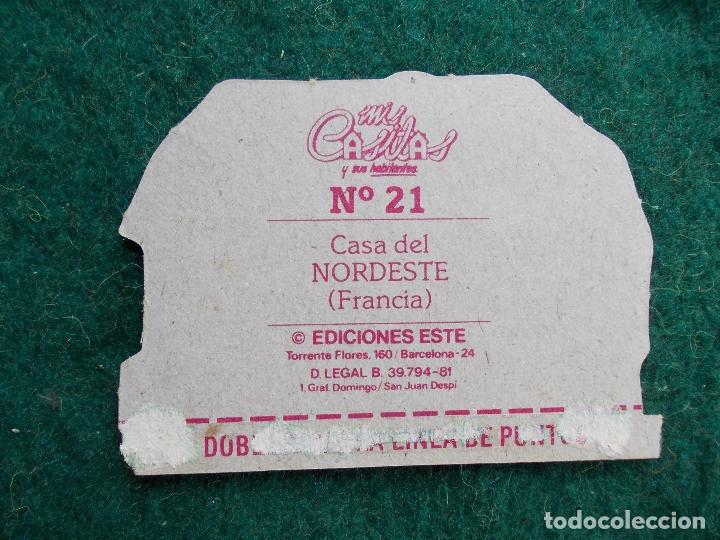 Sammeln alte gestanzte Sammelbilder: MIS CASITAS Y SUS HABITANTES EDICIONES ESTE N&ordm; 21 CASA DEL NORDESTE FRANCIA